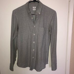 Gray button down